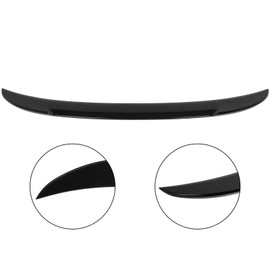 ECCPP V Style Rear Trunk Spoiler Wing ABS Fits For 2019-2022 for Toyota Avalon Spoiler Wing Glossy Black Rear Trunk Spoiler Lip