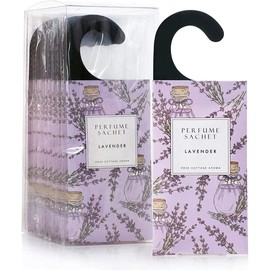 ROSE COTTAGE Large 12 Packs Lavender Hanging Closet Deodorizer Air Freshener Long Lasting Scented Sachets Smell Goods for House