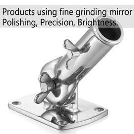 ZOMCHAIN Flag Pole Bracket, Flag Pole Holder - 316 Marine Grade Stainless Steel, Heavy Duty for 1inch Flag Pole Mount