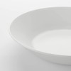 IKEA Tempered Glass Deep Plates (6 Pieces, White, 20 cm)