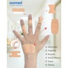 Ourmed Flexible Assorted Bandages Variety Pack 100 Pieces, Fingertip Bandages