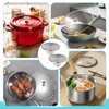 OnrySxn Dutch Oven Knob, 2 Pack Stainless Steel Pot Lid