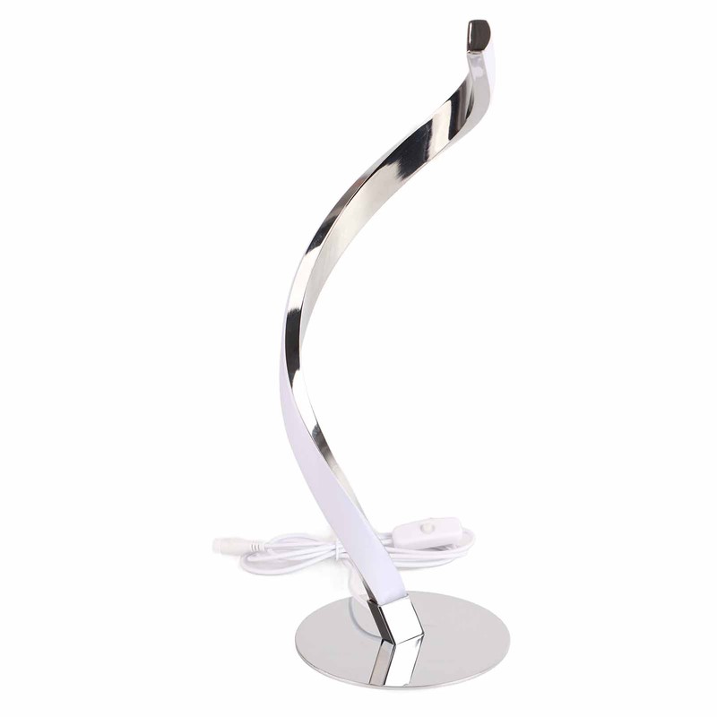SShaped LED Spiral Table Lamp Reading Light Small Night Light