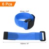 MECCANIXITY 6 Pcs Reusable Battery Tie Down Straps, 0.8"x6" Nylon