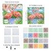 Pixnor 12 x 12 cm Flamingo Wall Art Pink