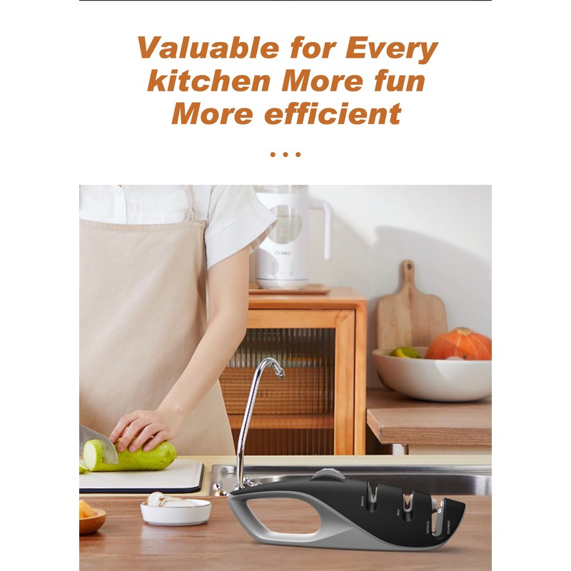 Professional 5 Angle Adjusted guides Knife Sharpener tool with Self-adapted