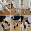 Weuiean HHJW-431 Women's Socks, 3 Colors, 3 Pairs Set, Bow