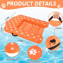 Halloscume Dog Inflatable Water Ramp for Pool Dock Lake, Foldable, 220 Lbs