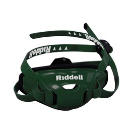 Riddell SpeedFlex Hard Cup Cam-Loc Chinstrap + Chrome US Flag Helmet Decal (Medium, Forest/Dark Green)