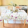 Quimoy Spring Summer Tablecloth 60x84 Inch, Rectangular Botany Tablecloth, Floral