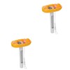 Kisangel 2pcs Inflatable Mattress Thermometer Floating Pool Thermometer Plastic Sturdy