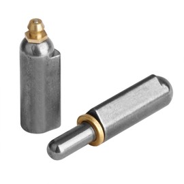 MOUNTAIN_ARK 10 Pack 3-1/8" x 1/2" Weld On Bullet Hinges with Grease Zerk, Steel Lift Off Weldable Barrel Hinge for Metal Gate, BBQ Smoker, Trailer