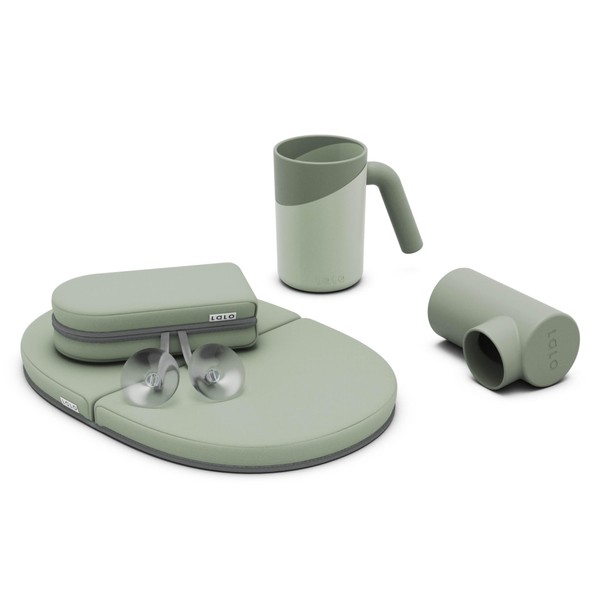 Lalo Bathtime Essentials - Includes Knee & Elbow Saver, Rinse