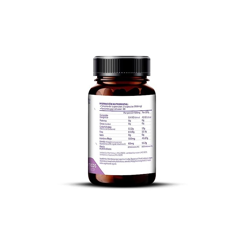 Bioflora Probióticos Woman + Arándano + Vitamina C, 60 Cápsulas