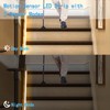 echosari Battery Operated Motion Sensor Cabinet Strip Lights, 9.8Ft 90