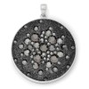 JewelryWeb 925 Sterling Silver Rhodium Black Clay and Preciosa Crystal