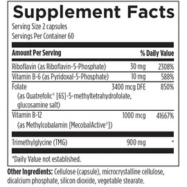 Radiantly Healthy Radiantly Healthy RHMD Methyl Defense Forte Homocysteine Metabolism Support Dietary Supplements (120 Vegetarian Capsules)