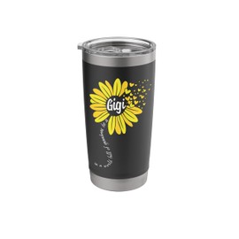 In A World Full Of Grandmas Be A Gigi Mothers Day Sunflower Stainless Steel Insulated Tumbler