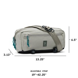 Chrome Industries Mini Kadet Sling Bag – Water Resistant Messenger Crossbody Bag for Women & Men with Adjustable + Swappable Slider – 5L, Sage