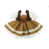 American Fashion World Brown Traditional German Dress for 18-Inch Dolls
