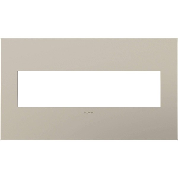 Adorne AWC4GSN4 4-Gang Wall Plate in Satin Nickel