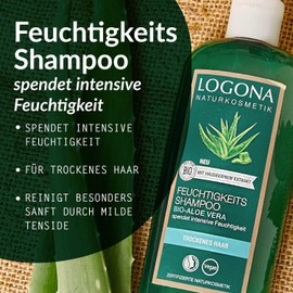 LOGONA Naturkosmetik Organic Aloe Vera Moisturising Shampoo