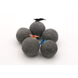 Awesome Industries Shrimp Tourmaline Balls with Calcium & Over 30 Elements That Improve Health, Color, Shedding, Breeding & Survival Rate (5 Pack Large)