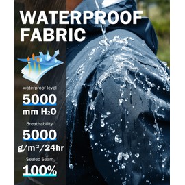 SWISSWELL Rain Suit Waterproof Breathable Lightweight Packable 2 Pieces Rainwear Rain Gear for Golf Hiking Fishing Dark Blue XXL