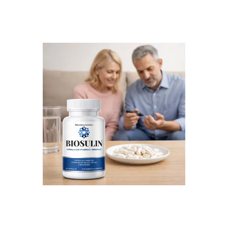 Biosulin 60 Cápsulas Vitaminas Calcio Magnesio