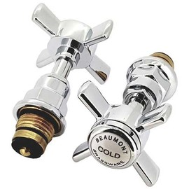 Nuie Ultra Hudson Reed Beaumont 1/2" Basin Headwork Valve and Handle Reviver Complete Set Chrome