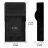 Norifon NP-FW50 USB Charger for Sony Alpha 5000, 5100, NEX-5T,