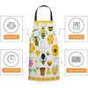 BGBDEIA Honey Bees Apron Adjustable Neck Bib Apron for Men