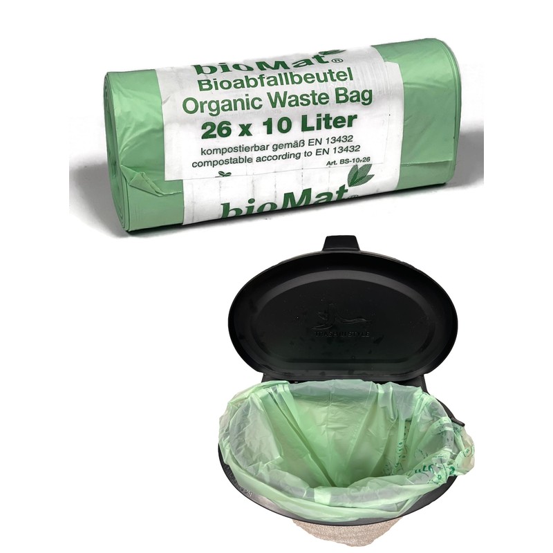 STYYL Flextrash Set 1 Black Bin with Table Clip, Wall