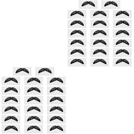 Healeved 2sets Facial Wax Strips Nose Hair Removal Beard Protective Stickers Hair Removal Kit Small and Compact Perfect for Travel 20pcs*2