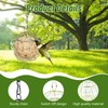 8 Pcs Suet Bird Feeders for Outside Hanging, Metal Wild