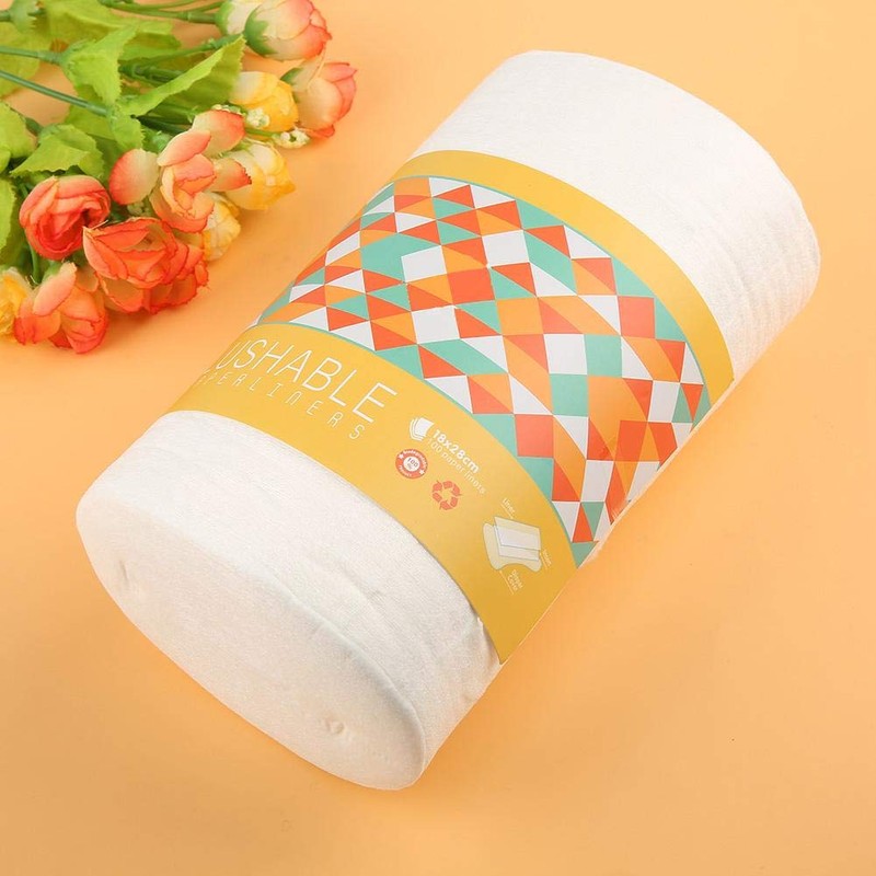 100pcs/roll Forros de pañales desechables para bebés, forros de pañales