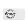 'Kindness Changes Everything Motivational Text' Pill Box with Tablet Splitter