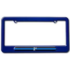 GRAPHICS & MORE Thin Blue Line 2 Two Asterisk K-9 Unit - Police License Plate Frame
