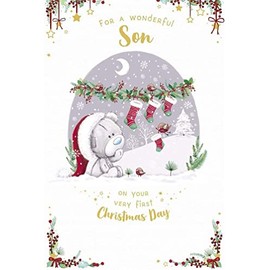 Me To You Bear Wonderful Son Christmas Card