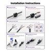 VCELINK Tool-Free RJ45 Connector, CAT6 No-Crimp Compact UTP Reusable Plug
