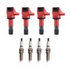 TRQ Ignition Kit Red Compatible with 2012-2015 Honda Civic 2016-2020