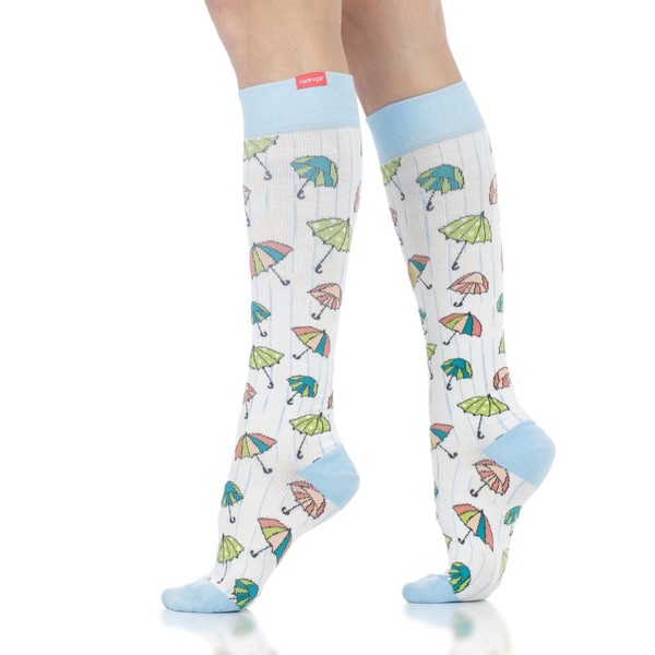 VIM & VIGR Cotton 20-30 mmHg Graduated Compression Socks (Cream