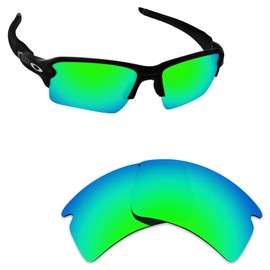 Alphax Emerald Green Polarized Replacement Lenses for Oakley Flak 2.0 XL OO9188