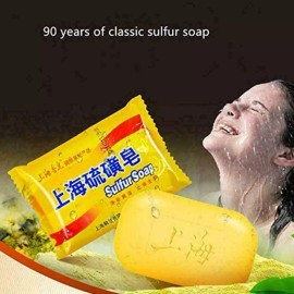 Shanghai 10 ShangHai Sulfur Soap Acne Blemish Blackhead Anti-Mites Scabie Itch Excess Oil