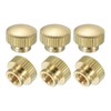uxcell Knurled Thumb Nuts, 6Pcs M5 x D12mm x H9mm