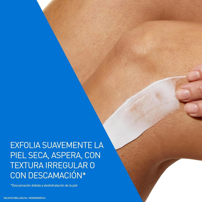 CeraVe Crema Alisadora Anti-Rugosidades con Fórmula Exfoliante para Piel Seca,