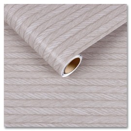 CRE8TIVE Light Grey Grasscloth Wallpaper Textured Grasscloth Peel and Stick Wallpaper for Bedroom 12"x80" Linen Fabric Wallpaper Self Adhesive Weave Grass Cloth Contact Paper for Cabinets Drawer Liner