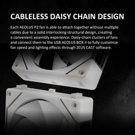 GAMDIAS Aeolus P2-1203U WH Gaming Case Fan