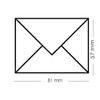 Paper24 Mini Envelopes DIN C8 57 x 81 mm for