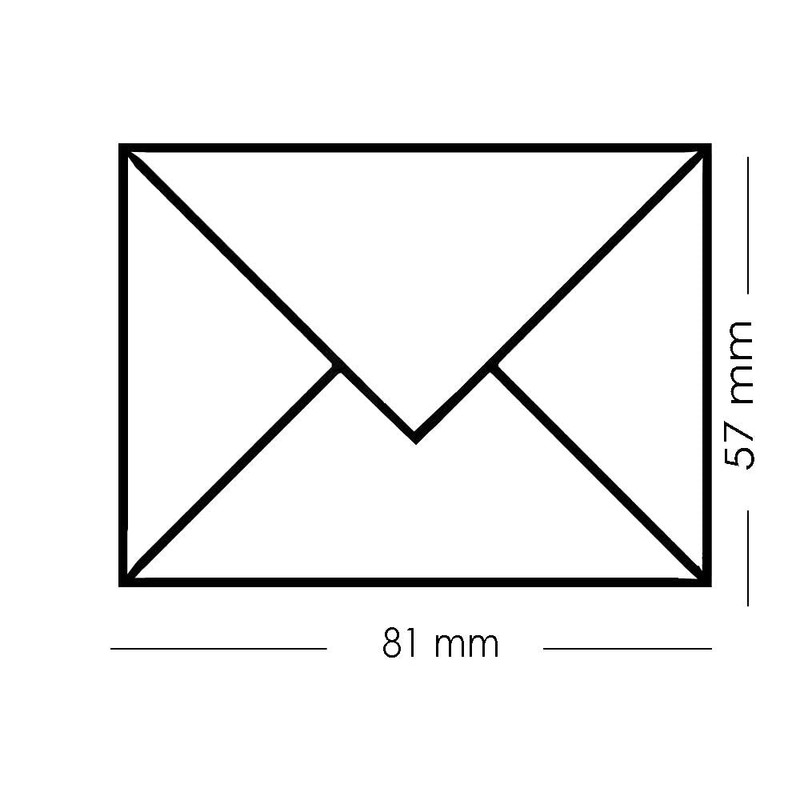 Paper24 Mini Envelopes DIN C8 57 x 81 mm for